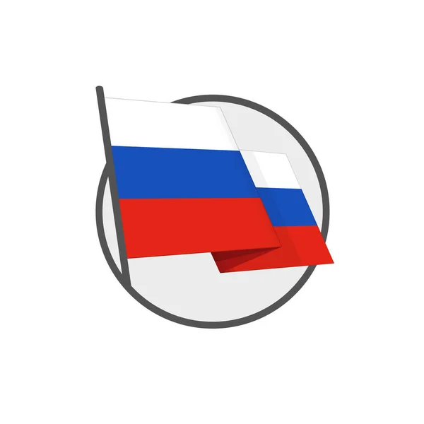 Fédération de Russie drapeau. — Image vectorielle