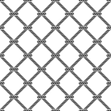 Kusursuz ip düğüm şablonu vektörü.