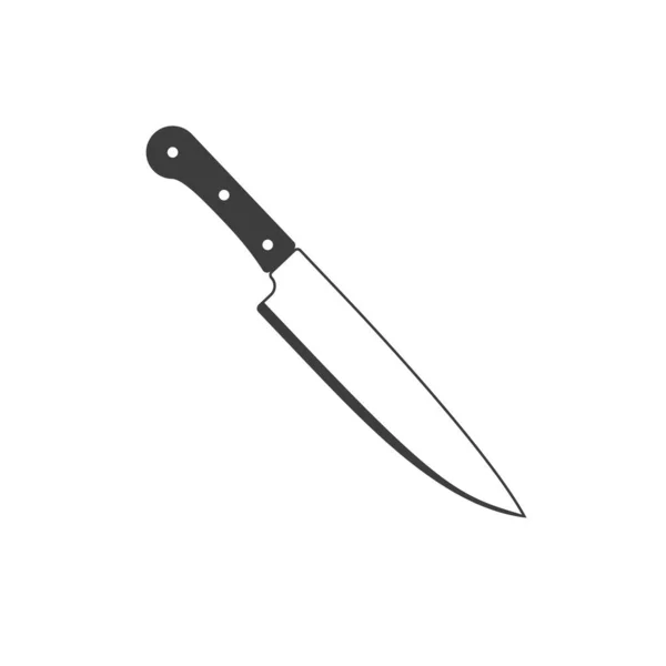 Ícone de faca em estilo plano . — Vetor de Stock