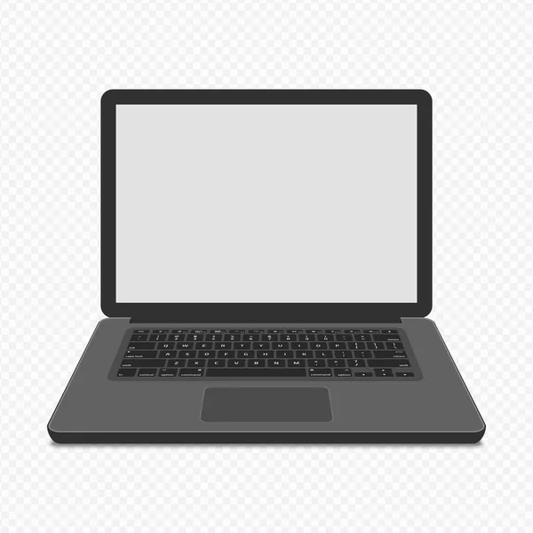 Modern laptop mockup. — Stock Vector