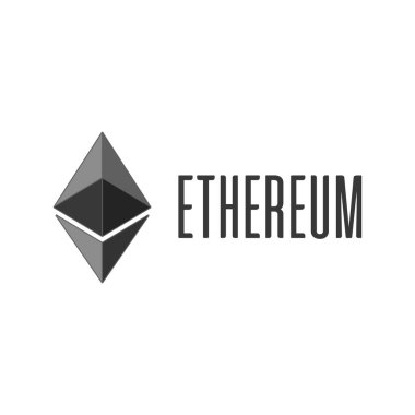 Ethereum cripto para birimi simgesi.