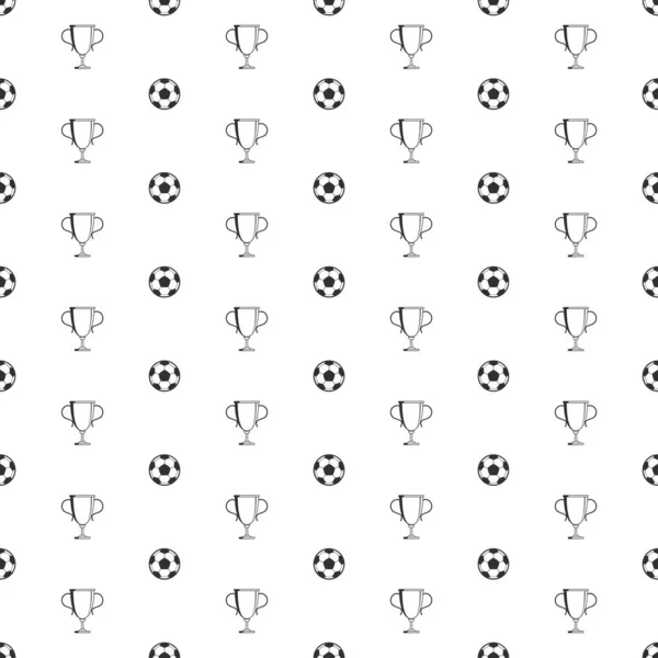 Ballon de football motif sans couture . — Image vectorielle