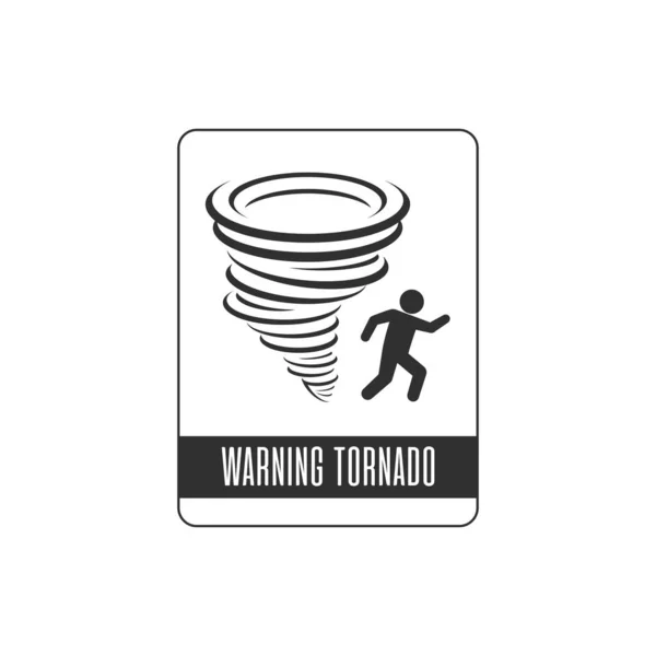 Tornado icona vettoriale . — Vettoriale Stock