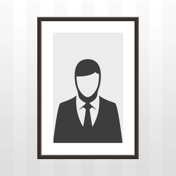 Frame with man. — Stock Vector