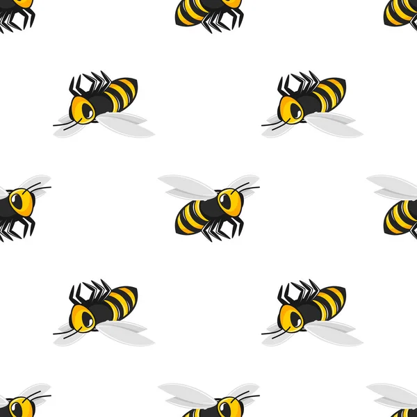 비행 꿀벌의 그림. — 스톡 벡터