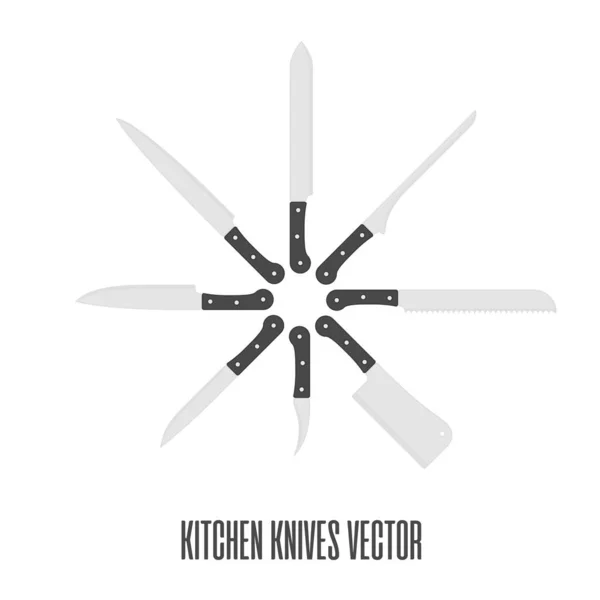 Küche-Messer-Vektor. — Stockvektor