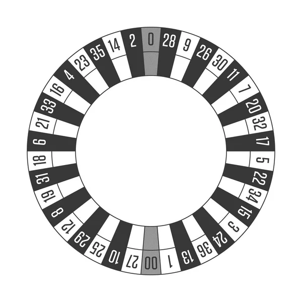 Rueda de ruleta americana . — Vector de stock