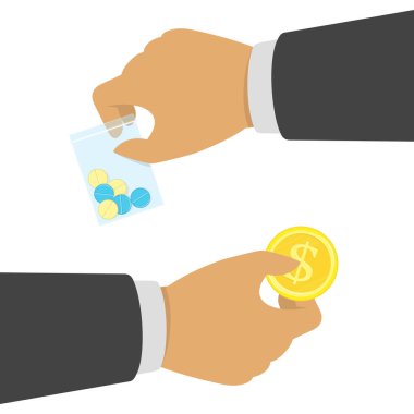 Uyuşturucu kavramı satın alma.