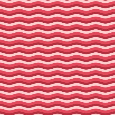 Kırmızı düz dalga deseni.