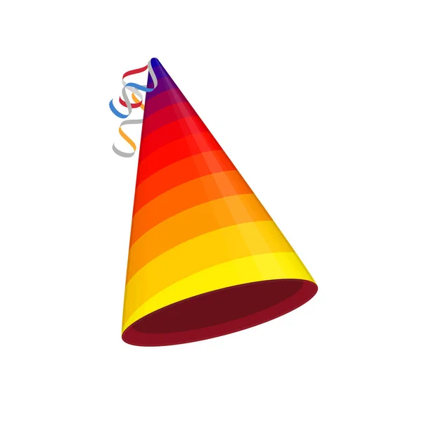 Colored party hat vector. — Stock Vector