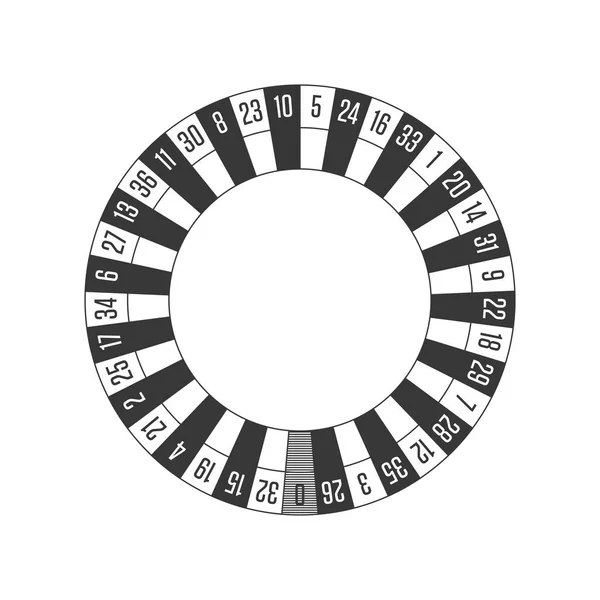 Europäisches Roulette-Rad. — Stockvektor