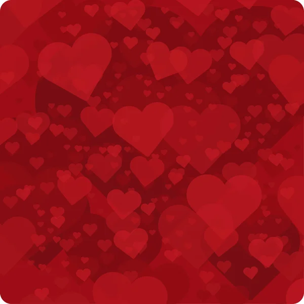 Background of red hearts — Stock Vector