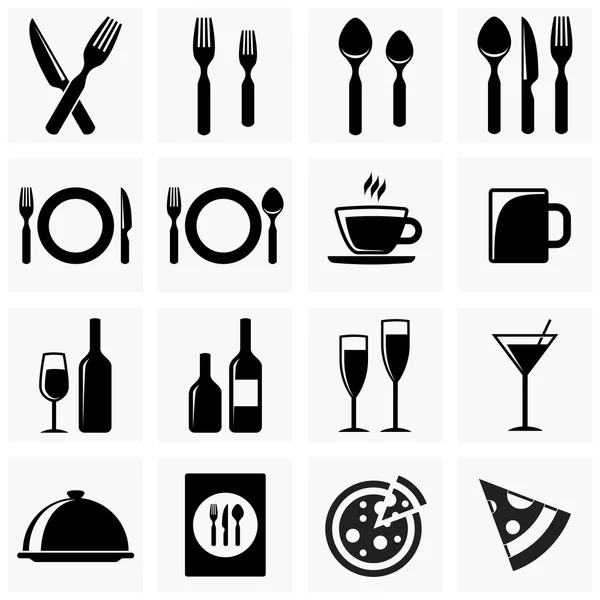 Iconos para la cocina — Vector de stock