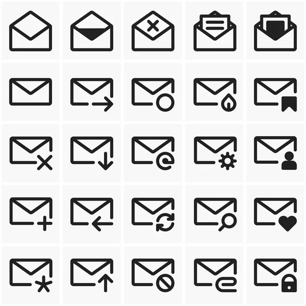 Sada ikon mail — Stockový vektor