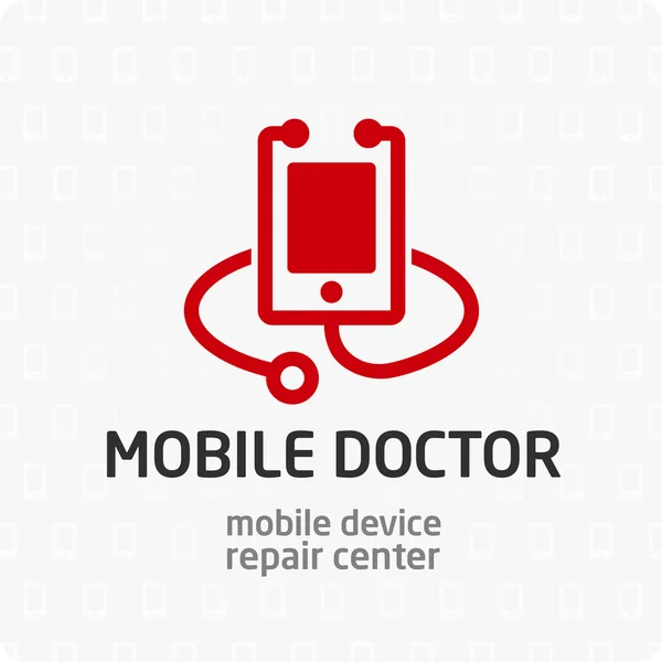Mobil doktor logo şablonu.