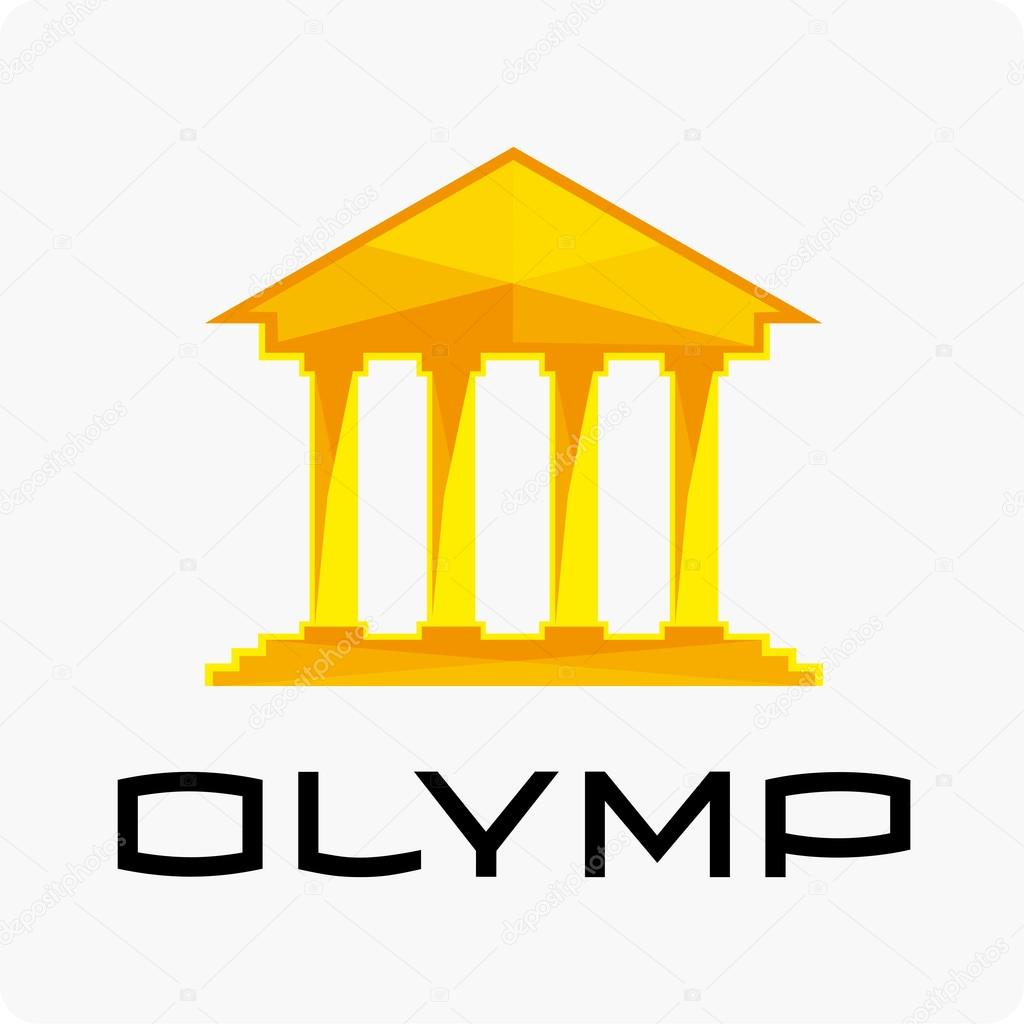 Olympus Vector Icon. Greek Inspired Icon Series.