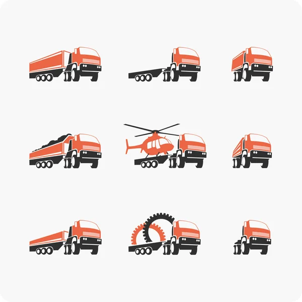 Ensemble de camion vectoriel . — Image vectorielle