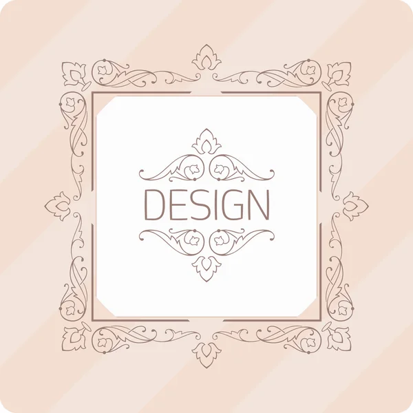 Template vintage frame — Stock Vector