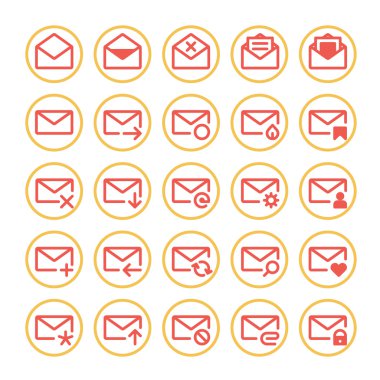 Kırmızı posta simgeleri