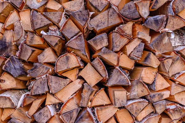 The pile of firewood in the village. Background. — Stock Photo, Image