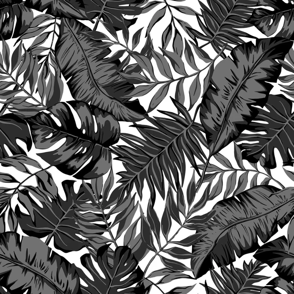 Vecteur sans couture beau motif tropical artistique graphique — Image vectorielle