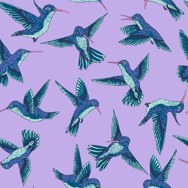 vector seamless flying little birds of paradise conversational pattern