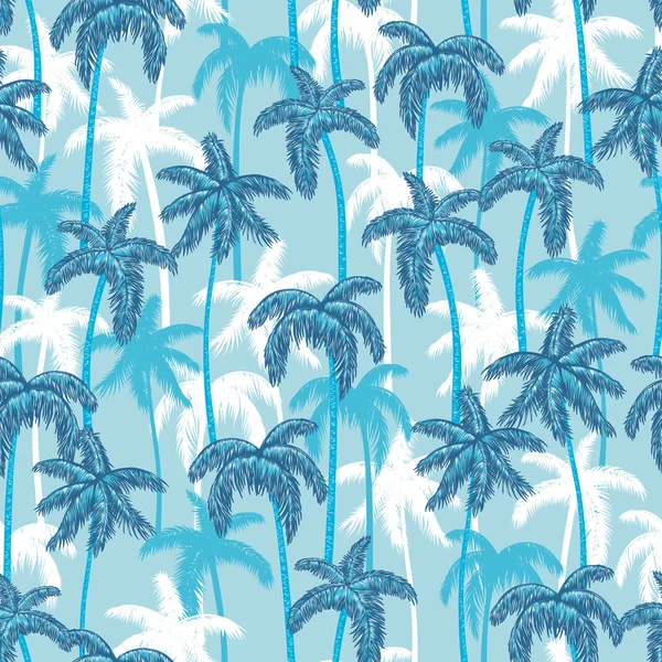 Vector naadloze stijlvolle moderne kleurrijke verticaal georiënteerde palm tree patroon — Stockvector