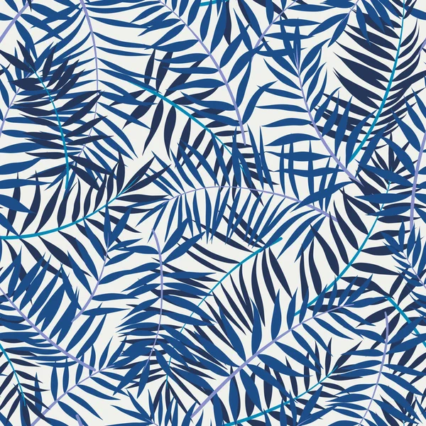 Motif de feuillage tropical sans couture vectoriel — Image vectorielle