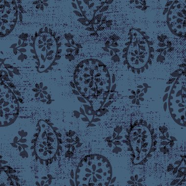 vector seamless artistic gentle paisley pattern clipart