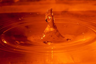 Su sıçramalarına yakın çekim shot