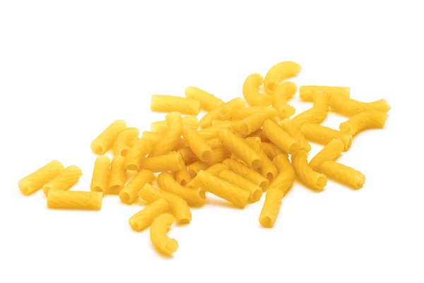 Macaroni pasta isolated on white — Stock Photo, Image
