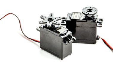  Beyaz izole küçük elektrik motorları 