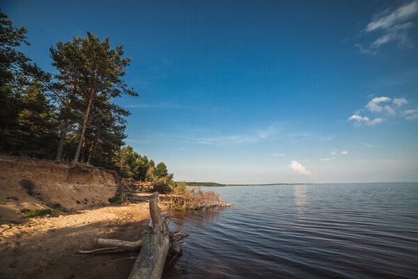 Russian landscape at Rybinsk Reservoir