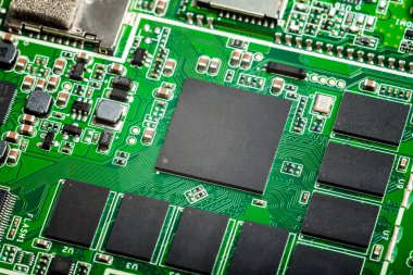 Devre levhasını closeup çekim, Smt