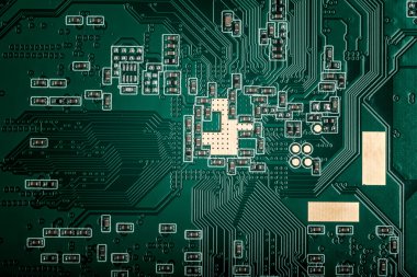 Devre levhasını closeup çekim, Smt