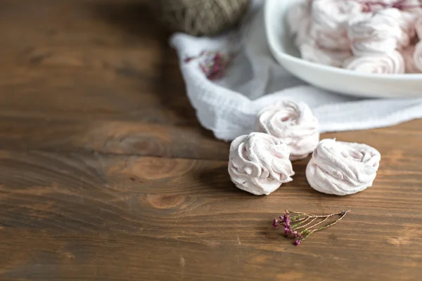 Homemade strawberry zephyr — Stock Photo, Image