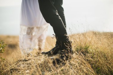 Düğün fotoğrafçılığı ayrıntıları. Gelin ve damat