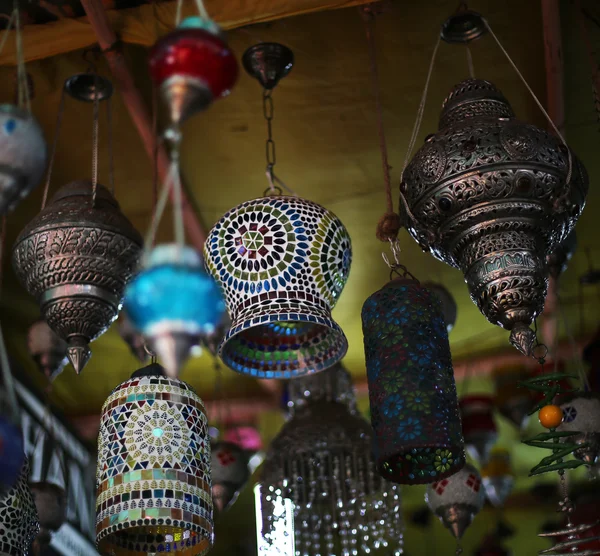 Indický barevné lampy — Stock fotografie
