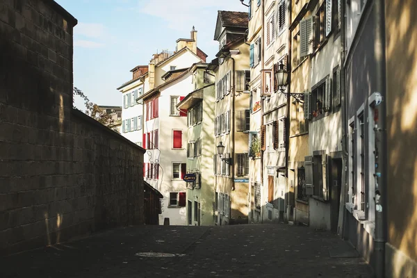 Gator och vackra platser i Zürich — Stockfoto