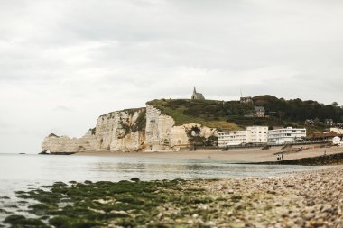 Ünlü panorama Etretat, La Manche