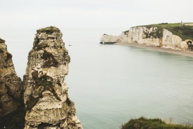 Ünlü panorama Etretat, La Manche