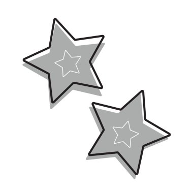  El çizimi siluet arkaplanı. Vektör yıldızlar, dekorasyon. Tasarım elementi.