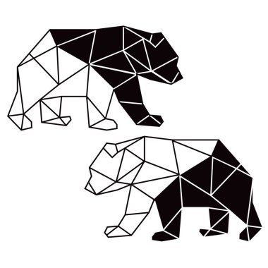 Geometrik ayı yürüyüşü. Vektör gösterimi.