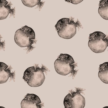 Klasik balık akvaryumu resmi..