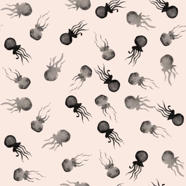  El yapımı denizanası desenli akvaryum.