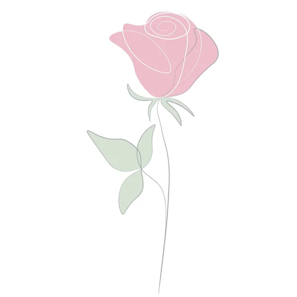 手描きシルエットの背景 ベクトルの花 デザインの要素 — ストックベクタ
