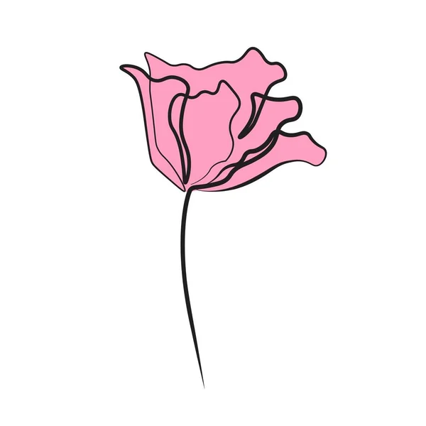 Handtekening Silhouet Achtergrond Vectorbloemen Elementen Voor Het Ontwerp — Stockvector