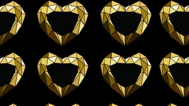 Coeur Géométrique Moderne Vidéo Animée — Video