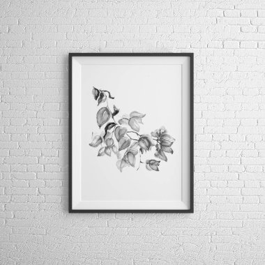 Duvara El Çizimi Resim.