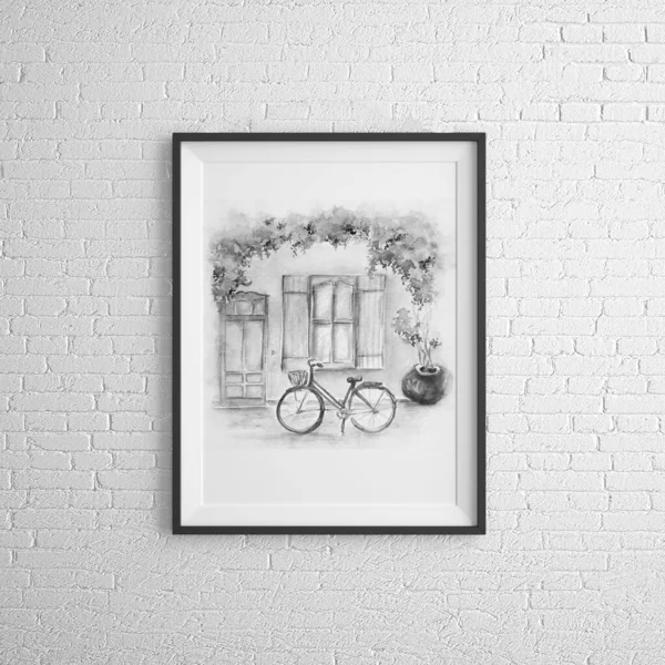 Hand Drawn Picture Wall — Stock Photo, Image